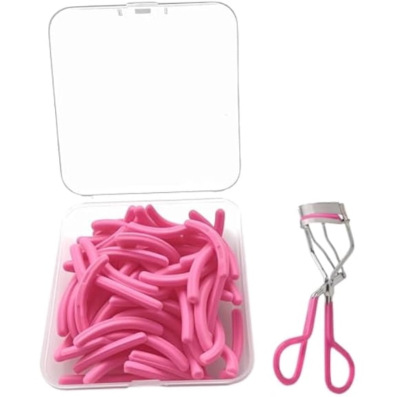 36Pack Compatible with Tweezerman Neon Pink Comfort Grip Eyelash Curler Refills,Silicone Rubber Eye lash Curlers Refill Compatible with Tweezerman Neon Pink Comfort Grip Eyelash Curler.