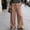 Coffee, variant on Juslio High Waist Linen Pants Women Elastic Waist Wide Leg Summer Office Wear Pants