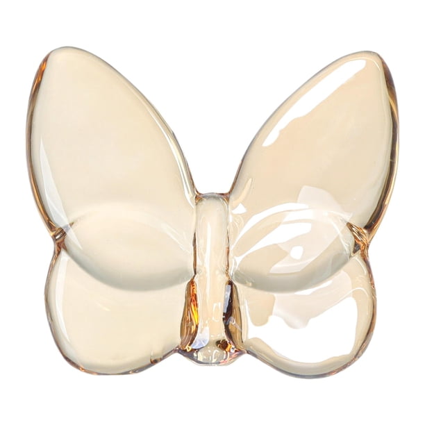 Figura de mariposa de cristal para decoración de mesa, ideal para bodas, dormitorios, entradas y armarios. gran champaña