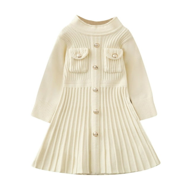 EGNMCR Jupe à Bretelles Unie pour Enfants avec Taille Élastique Jupe Décontractée et Confortable Robe en polyester pour Enfants