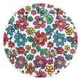 thumbnail image 5 of Cartoon Flower Round Wall Clock Silent Analog Battery Operated Black Pointer Home Decor 9.84" Diameter, 5 of 11