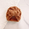 thumbnail image 3 of comerut Fall Winter Baby Hat Cute Knot Bowknot Super Soft Faux Lambswool Thickened Warm Solid Color Infant Newborn Boy Girls Beanie Cap, 3 of 8