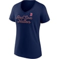 thumbnail image 2 of Women's Fanatics Branded Navy Boston Red Sox Regulation V-Neck T-Shirt, 2 of 3