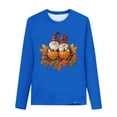 thumbnail image 4 of WMTBSRSW Girls Funny Thanksgiving Shirts Loose Casual Long Sleeve Pullover Tops Boasic Round Neck Graphic T Shirts, 4 of 5