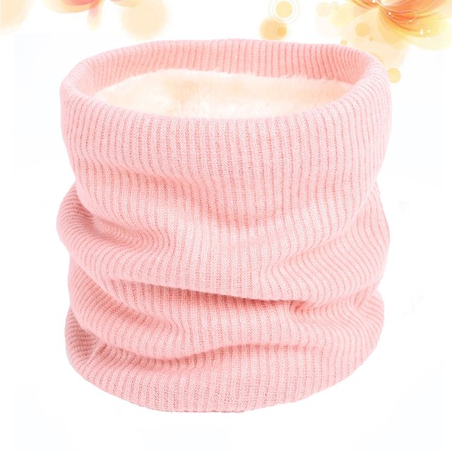OUNONA Foulard pour Femmes Rose Double Couche Coupe-Vent Protection contre le Froid Extérieur Lot de 1