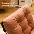 thumbnail image 3 of CQSXDA Leather Armchair In  With Metal Legs, Soft Padded Accent Chair For Living Room And Office Use，Brown, 3 of 11