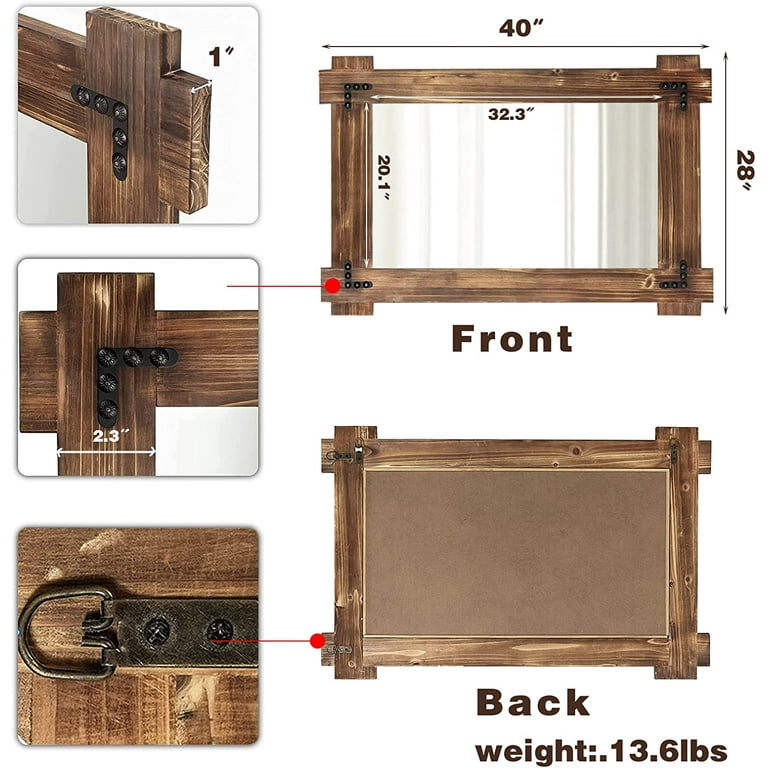 Small RM-1 Rectangular Mirror - Natural Oak