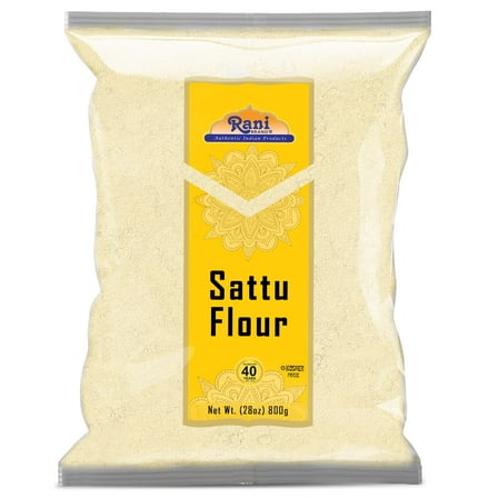 Rani Sattu Flour (Roasted Chana Gram) 28oz (800g) ~ Natural, Salt-Free | Vegan | No Colors | Gluten Friendly | NON-GMO | Kosher | Indian Origin