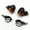 Black/Amber, variant on Motorcycle Bullet Turn Signal Running Light Fork Clamps Relocater Holder CB Cafe Racer Vintage Retro Custom Old School Cruiser Chopper Bobber