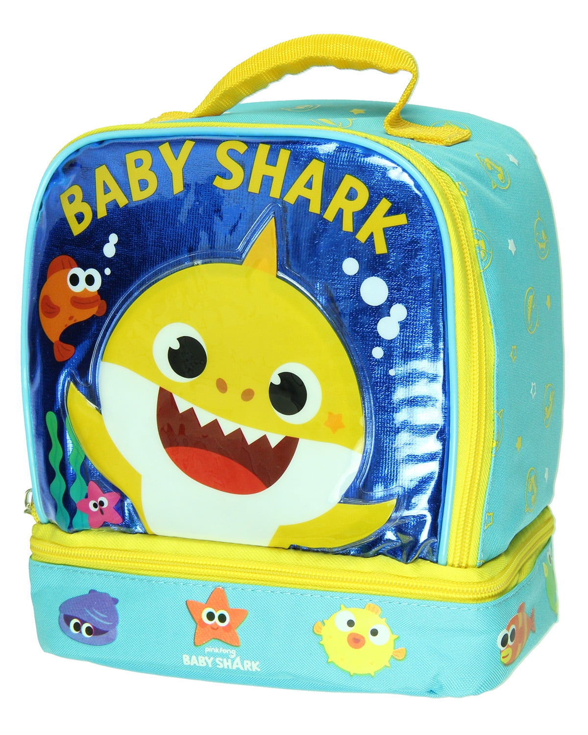 Baby Shark Dual Compartment Lunch Box Tote - Walmart.com