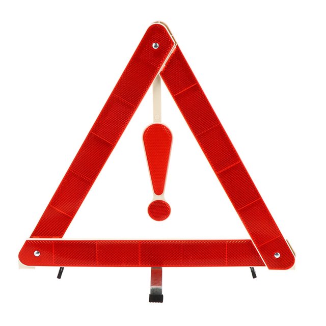 FRCOLOR Car Warning Signs Car Warning Triangle Sign Vehicle Safety Warning Sign Road Safety Sign,15.35"X13.39"X0.39"