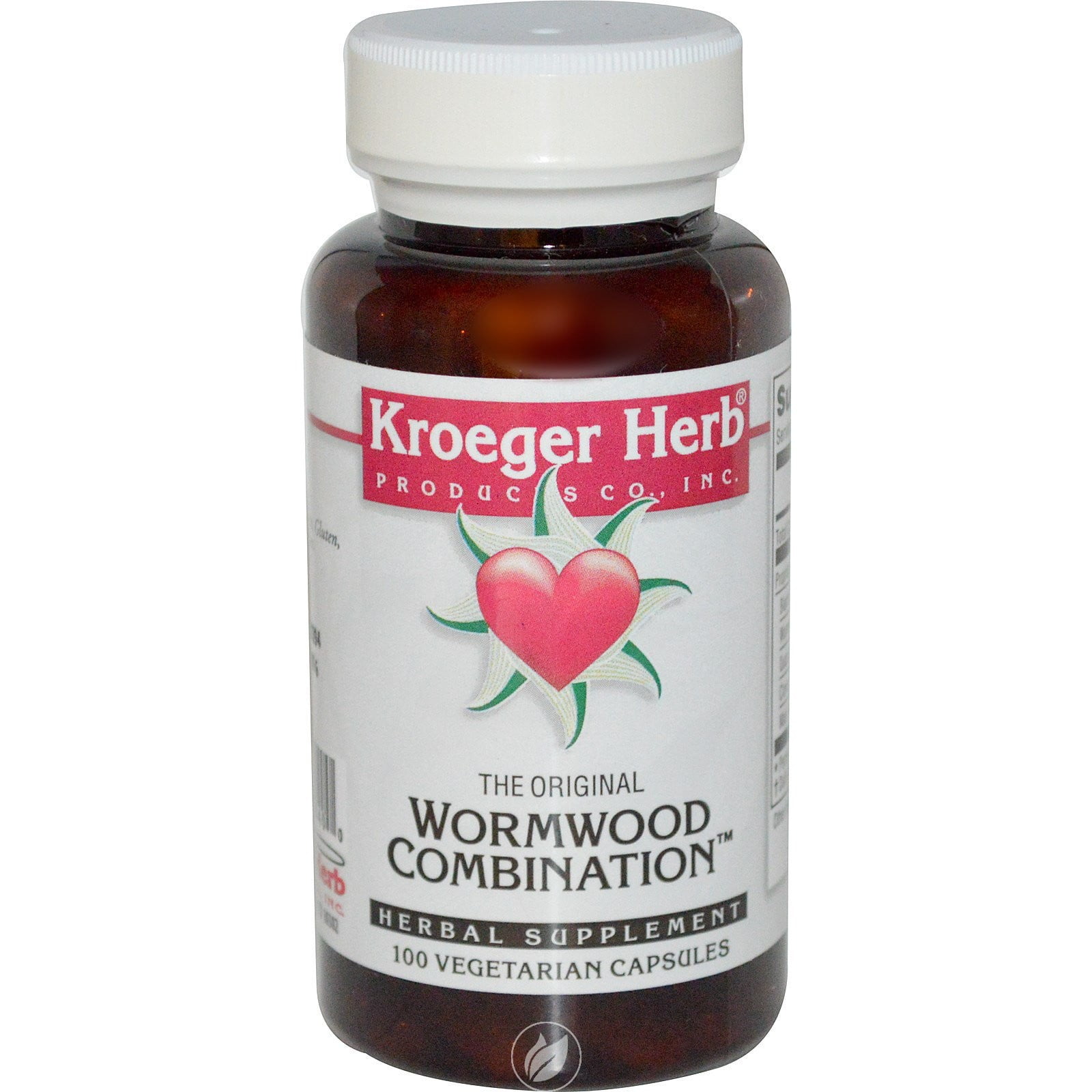 Wormwood Combination Caps 100 by Kroeger Herb, Pack of 2
