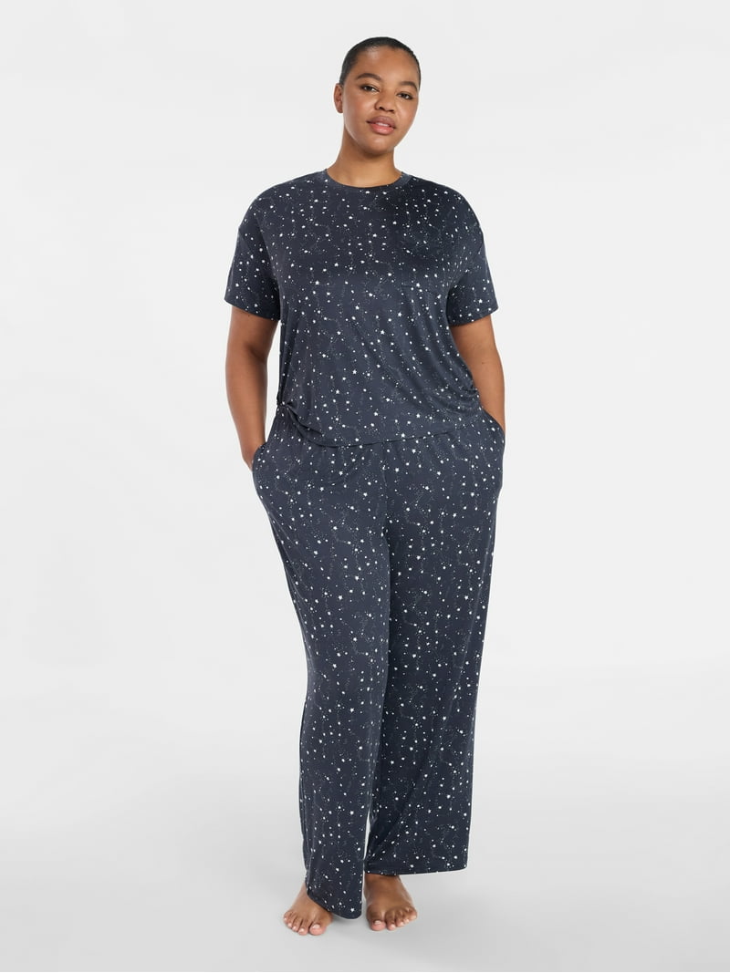 Joyspun Women's Dreamy Soft Collection Short Sleeve Sleep Top and