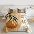 thumbnail image 2 of Homewish Tree Leaves 3 Pieces Queen Comforter Set for Boys Girls,Minimalist Geometric Stripes Lines Ultra Soft Bedding Sets,Retro Vintage Aesthetic Bedding Comforter Set Breathable, 2 of 8
