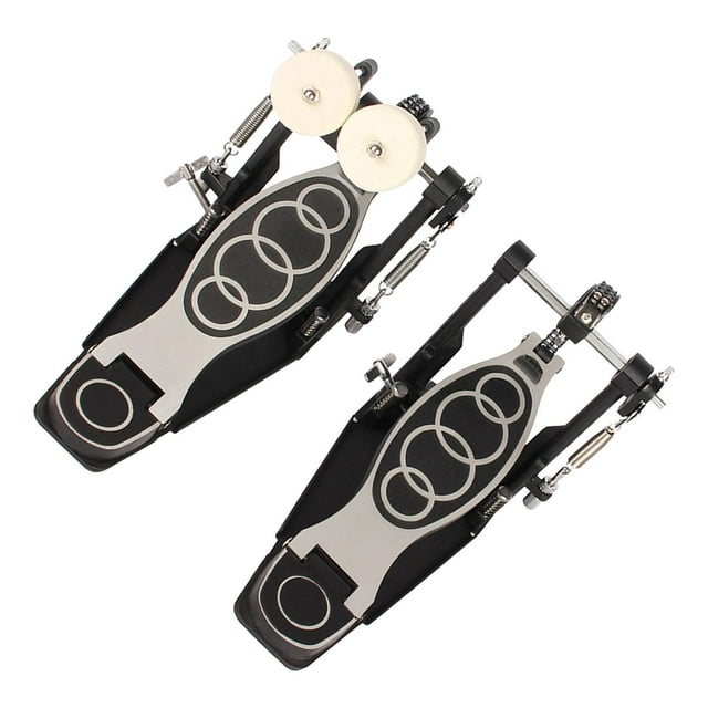 Pedal doble, dos cadenas, Hardware de percusión, Pedal de bombo, cabezales batidores de 2 vías, Pedal doble para amantes de la batería electrónica