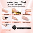 thumbnail image 4 of Gel constructor para uñas Beetles, sin hematoma, 7 en 1, transparente y nude, 4 of 7