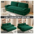 thumbnail image 4 of Velvet 3-in-1 Convertible and Multi-Functional Queen Pull Out Sofa Bed Loveseat, 4 of 9