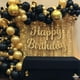 thumbnail image 3 of Cartel de cumpleaños KatChon Cursive Glitter dorado de 3 m de largo, 3 of 9