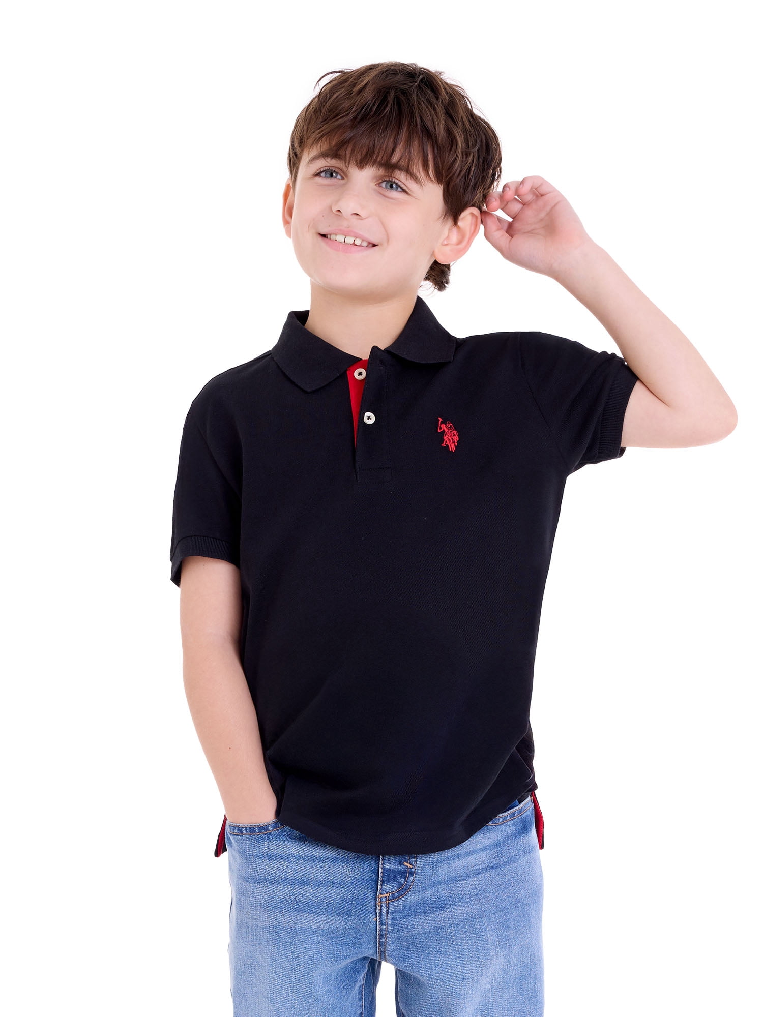 U.S. Polo Assn. Boys Pique Polo Shirt, Sizes 4-18