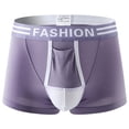 thumbnail image 2 of LEEy-world Men's Underwear Men's Novelty Boxer Briefs Comfy Funny Boxer Shorts Hilarious Gag Gifts Underwear for Men Purple,L, 2 of 3
