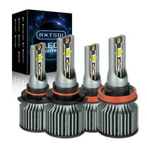 For Honda Accord Coupe 2008 2009 2010 2011 2012 LED Headlight Bulbs 9005 High Beam   H11 Low Beam 4pcs,q8
