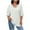 White, variant on Diufon Womens Plus Size Blouses Lapel V Neck 3/4 Sleeve Business Work Tops Dressy Casual Loose Tee Shirts