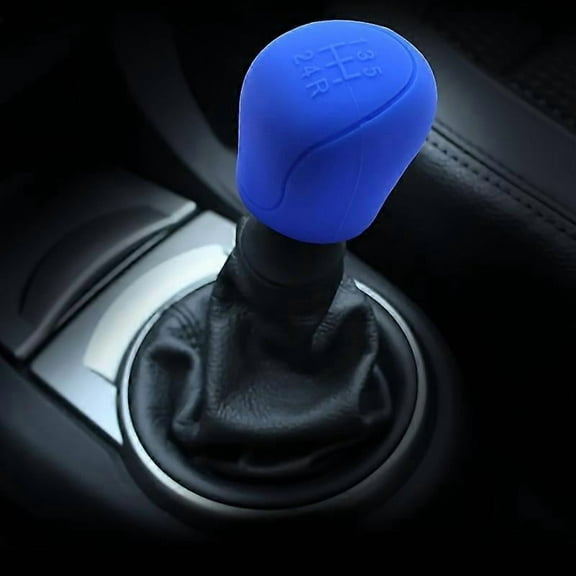 5pcs Silicone Gear Shift Knob Cover, Universal Anti-Slip Car Handbrake Grip Sleeves, Waterproof Soft Rubber Gear Shifter Protector, Auto Interior Accessori