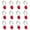 Rose Red, variant on Rose Shower Curtain Hooks,12 Pcs Double Glide Shower Curtain Rings Stainless Steel Rustproof Decorative Shower Hook Ring with Resin Rose Flower for Bathroom Shower Rods