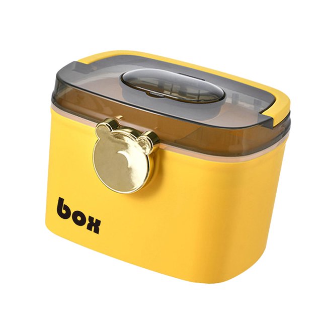 Caja de almacenamiento de Medicina de emergencia Baoblaze Contenedor de almacenamiento Amarillo Grande