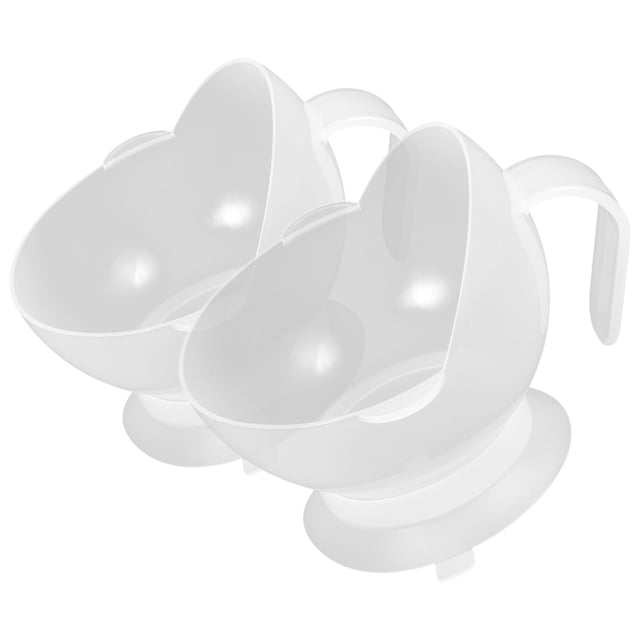 OFFIGAM 2Pcs Silicone Suction Cup Bowl for Elderly with Nonslip Anti Fallen Design Durable Home Dining