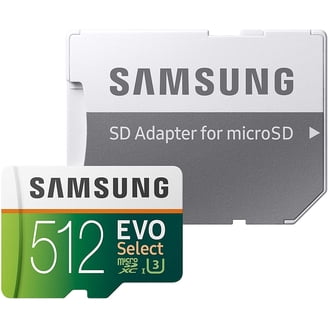 Samsung EVO Plus 512 GB, Class 10/UHS-I (U3) V30 microSDXC, Memory