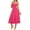 Hot Pink, variant on Ecqkame Womens Summer Slip&nbsp;Dress Sexy Sleeveless Off Shoulder Spaghetti Straps Long Dress Side Split Drawstring Flowy Holiday Dress Purple S