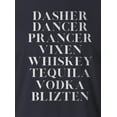 thumbnail image 2 of 9 Crowns Tees Unisex Holiday X-Mas Christmas Drinking Funny T-shirts (Dasher-Navy, 3XL), 2 of 3
