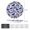 thumbnail image 2 of Salouo Butterflies1 Pattern Bone China Decorative Plate,Holiday Decor Decorative Ceramic Plates with Stand Elegant Home DéCor for Hallway/Living Room/Bedroom-6in, 2 of 6