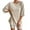 Beige, variant on GEWSEY Womens 2 Piece Outfits 2025 Oversized Summer Short Sets Casual Beach Ribbed Short Sleeve Matching Set (Blue, L)
