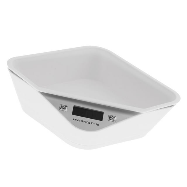 Multi-Function Digital to Measure Weight , Digital Multifunction Kitchen Scale with Bow, 5000g , White