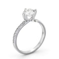 thumbnail image 2 of Ethan Jewel 1.9 Ct Round Cut 4-Prong Moissanite Solitaire Ring - 14K White Gold Plated Ring - Engagement Wedding Prong Setting Ring for Women's - Causal Daily Wear Ring For Women's - Gifts for Mom, 2 of 4