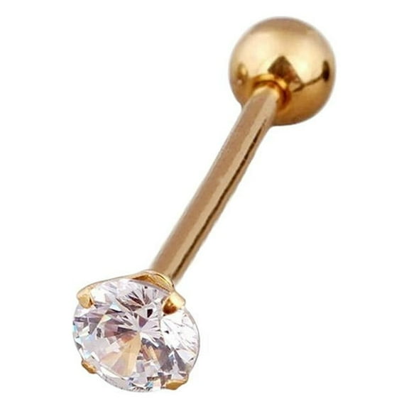 1xCartilage Earrings Stud Gem Flat Disc Back Tragus Nose Piercing Labret H8V0