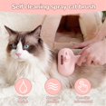 thumbnail image 2 of LZCKDPX Pet Spray Hair Removal Comb, 3 in 1 Cat Steam Brush, Pet for Dog Long Short Haired, Spray Hair Removal Comb for Small Animals Shedding Grooming (Green),Pink, 2 of 9