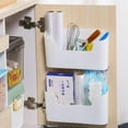 thumbnail image 3 of 2pcs Kitchen Cabinet Door Storage Box,Adhesive Wall Mounted Storage Box,Cabinet/Bathroom/Refrigerator Organizer Box for Sundries, 3 of 4