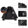 thumbnail image 3 of Chamarra Chaqueta Biker Piel Vinil Polo Slim Hombre Térmica, 3 of 6