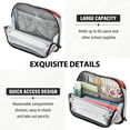 thumbnail image 5 of Standing Pencil Case with Base Large Capacity Stationery Pouch Pen Bag with Zipper for Women Men Beautiful Red Bird, 5 of 7