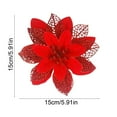 thumbnail image 3 of Fabric Christmas Flower Decoration For Tree Wedding Party And Banquet Hall Holiday Styling, 3 of 6