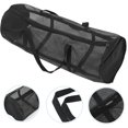 thumbnail image 1 of FUTUREORYY Basketball Bag Black Mesh Design Large Capacity Sports Ball Carrier with Shoulder Strap, 1 of 4