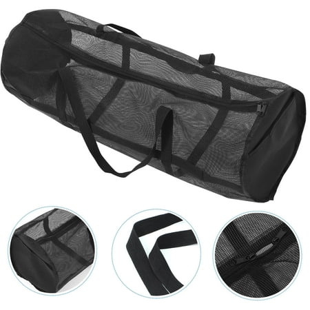 ETEREAUTY Basketball Storage Net Bag Breathable Black PVC 1Set for Sports Activities