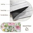 thumbnail image 2 of Colorful Flowers Bathroom Rug Washable 2x3 Entryway Rug Non Slip Spring Leaves Floral Botanical Wood Grain Front Door Mat Low Pile Indoor Doormat Throw Floor Carpet for Kitchen Bedroom Entrance, 2 of 8