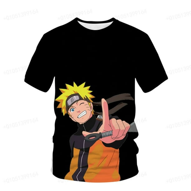 Camiseta de dibujos animados para niños y niñas, camiseta con estampado 3D de Naruto para niños, camiseta de manga corta de verano para hombres, camiseta de moda de verano NewXS heqiyong CONDUJO