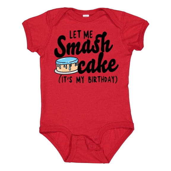 Inktastic Let Me Smash Cake Its My Birthday Boys Baby Bodysuit