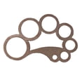 thumbnail image 4 of tamizeot Règle Ronde en Cuir Style Découpe d'Angle Outil de Bricolage en Cuir Modèle A Style B, 4 of 6