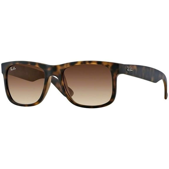 Ray-Ban RB4165 JUSTIN 710/13 51M Rubber Light Havana/Brown Gradient Sunglasses For Men For Women